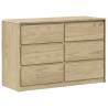 SAUDA Oak Drawer Cabinet - Solid Pine Wood Storage Solution