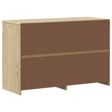 SAUDA Oak Drawer Cabinet - Solid Pine Wood Storage Solution