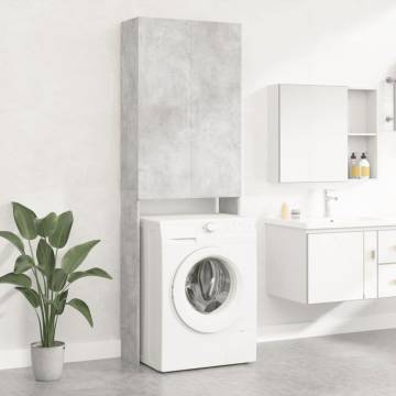 Washing Machine Cabinet Concrete Grey | Stylish & Functional