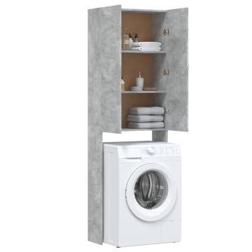 Washing Machine Cabinet Concrete Grey | Stylish & Functional