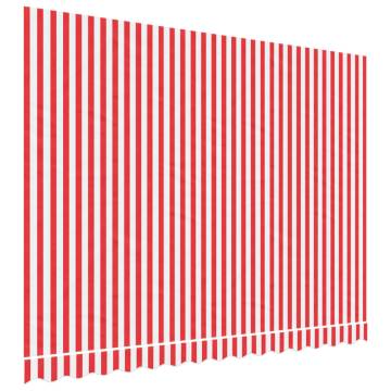 Replacement Fabric Awning - Red and White Stripe 3.5x2.5 m