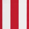 Replacement Fabric Awning - Red and White Stripe 3.5x2.5 m