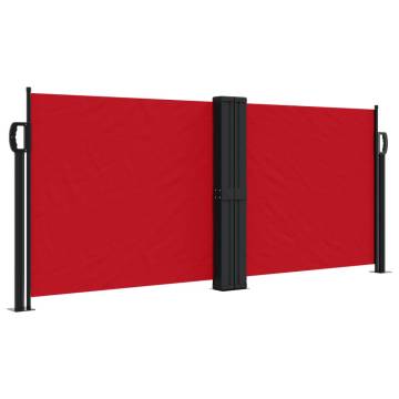 Retractable Side Awning Red - 100x600 cm | Hipomarket UK