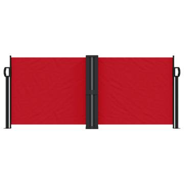 Retractable Side Awning Red - 100x600 cm | Hipomarket UK