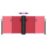 Retractable Side Awning Red - 100x600 cm | Hipomarket UK