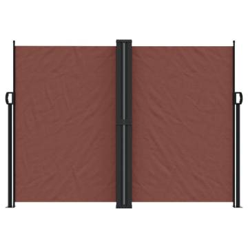 Retractable Side Awning Brown 180x600 cm | Hipo Market