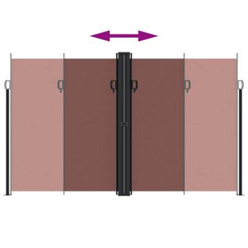 Retractable Side Awning Brown 200x600 cm | Hipomarket UK