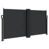 Retractable Side Awning Black 120x600 cm - Privacy Screen