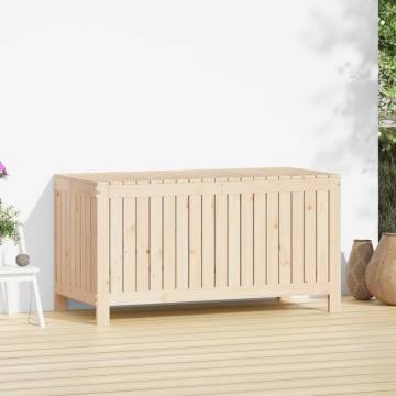 Garden Storage Box 121x55x64 cm - Solid Pine Wood