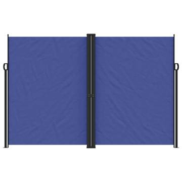 Retractable Side Awning Blue 220x600 cm - Private Oasis