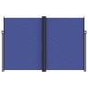 Retractable Side Awning Blue 220x600 cm - Private Oasis