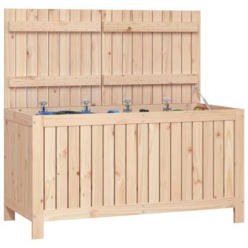 Garden Storage Box 121x55x64 cm - Solid Pine Wood