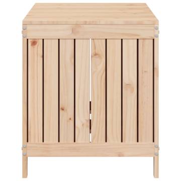 Garden Storage Box 121x55x64 cm - Solid Pine Wood