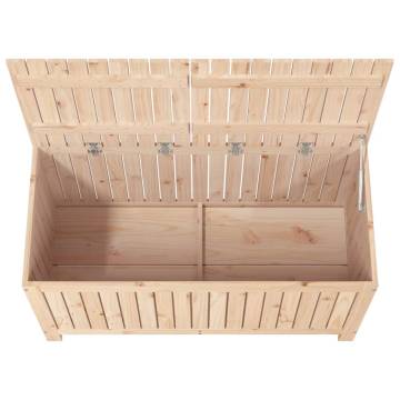 Garden Storage Box 121x55x64 cm - Solid Pine Wood