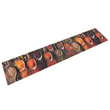 Stylish Kitchen Rug - Spoon & Spices 60x300 cm Velvet