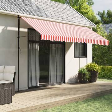 Replacement Awning Fabric Red & White Stripe (4x3.5m)