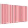 Replacement Fabric for Awning - Red & White Stripe 6x3 m