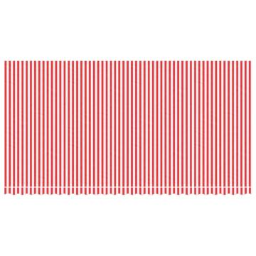 Replacement Fabric for Awning - Red & White Stripe 6x3 m