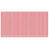 Replacement Fabric for Awning - Red & White Stripe 6x3 m