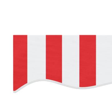 Replacement Fabric for Awning - Red & White Stripe 6x3 m