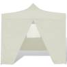 Foldable Tent 3x3m with 4 Walls - Cream | Hipomarket