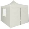 Foldable Tent 3x3m with 4 Walls - Cream | Hipomarket