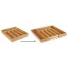 HI Bamboo Cutlery Tray Extendable | Stylish Kitchen Organizer