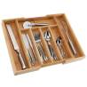 HI Bamboo Cutlery Tray Extendable | Stylish Kitchen Organizer