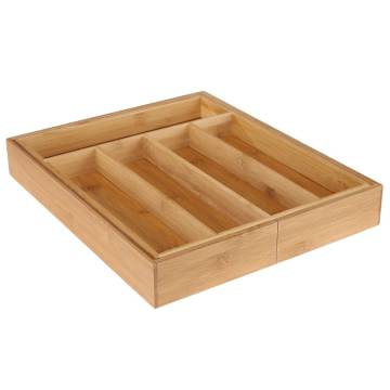 HI Bamboo Cutlery Tray Extendable | Stylish Kitchen Organizer