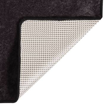 Washable Anthracite Rug 190x300 cm - Soft & Anti Slip