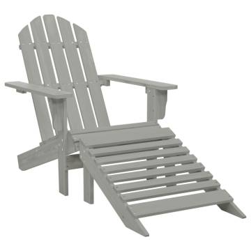 Garden Chair with Ottoman - Elegant Outdoor Seating | Hipo Market