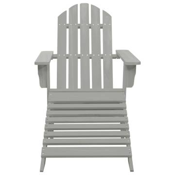 Garden Chair with Ottoman - Elegant Outdoor Seating | Hipo Market