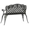 Elegant Green Cast Aluminium Garden Bench - 108 cm