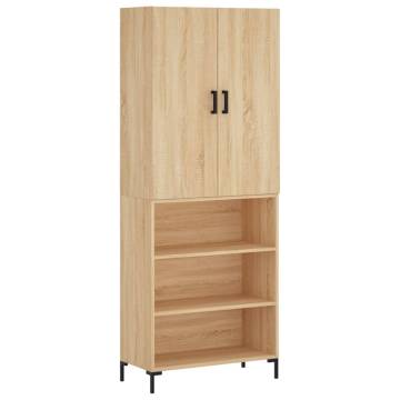 Stylish Highboard Sonoma Oak - Durable Engineered Wood Design