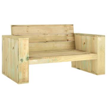 Garden Bench 139 cm - Durable Impregnated Pinewood