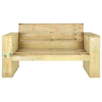 Garden Bench 139 cm - Durable Impregnated Pinewood