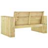 Garden Bench 139 cm - Durable Impregnated Pinewood