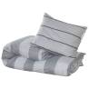 Grey Cotton Duvet Cover Set 260x240 cm - Soft & Stylish