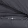 Black Cotton Duvet Cover Set | 140x200 cm | Soft & Elegant