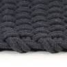 Rectangular Anthracite Cotton Rug 160x230 cm | Hipo Market