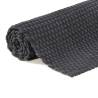 Rectangular Anthracite Cotton Rug 160x230 cm | Hipo Market