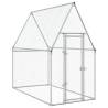 Chicken Cage Silver 200x100x190 cm - Galvanised Steel