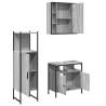 3 Piece Bathroom Cabinet Set - Grey Sonoma - Stylish & Practical