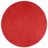 Rug OVIEDO Short Pile Red Ø 160 cm - Stylish Home Decor