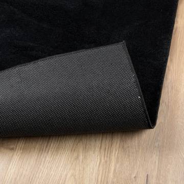 OVIEDO Black Short Pile Rug 300x400 cm - Soft & Durable