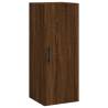 Stylish Highboard Brown Oak - 34.5x34x180 cm | HipoMarket