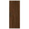 Stylish Highboard Brown Oak - 34.5x34x180 cm | HipoMarket