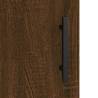 Stylish Highboard Brown Oak - 34.5x34x180 cm | HipoMarket