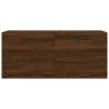 Stylish Brown Oak Wall Cabinet - 80x36.5x35 cm | HipoMarket