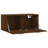 Stylish Brown Oak Wall Cabinet - 80x36.5x35 cm | HipoMarket